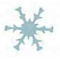 Mylar Confetti Shapes Snowflake (5")